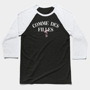 Coquette French Slogan Baseball T-Shirt